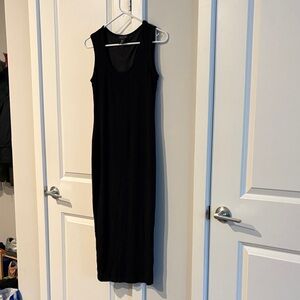 Rachel Zoe Classic Black Midi Dress